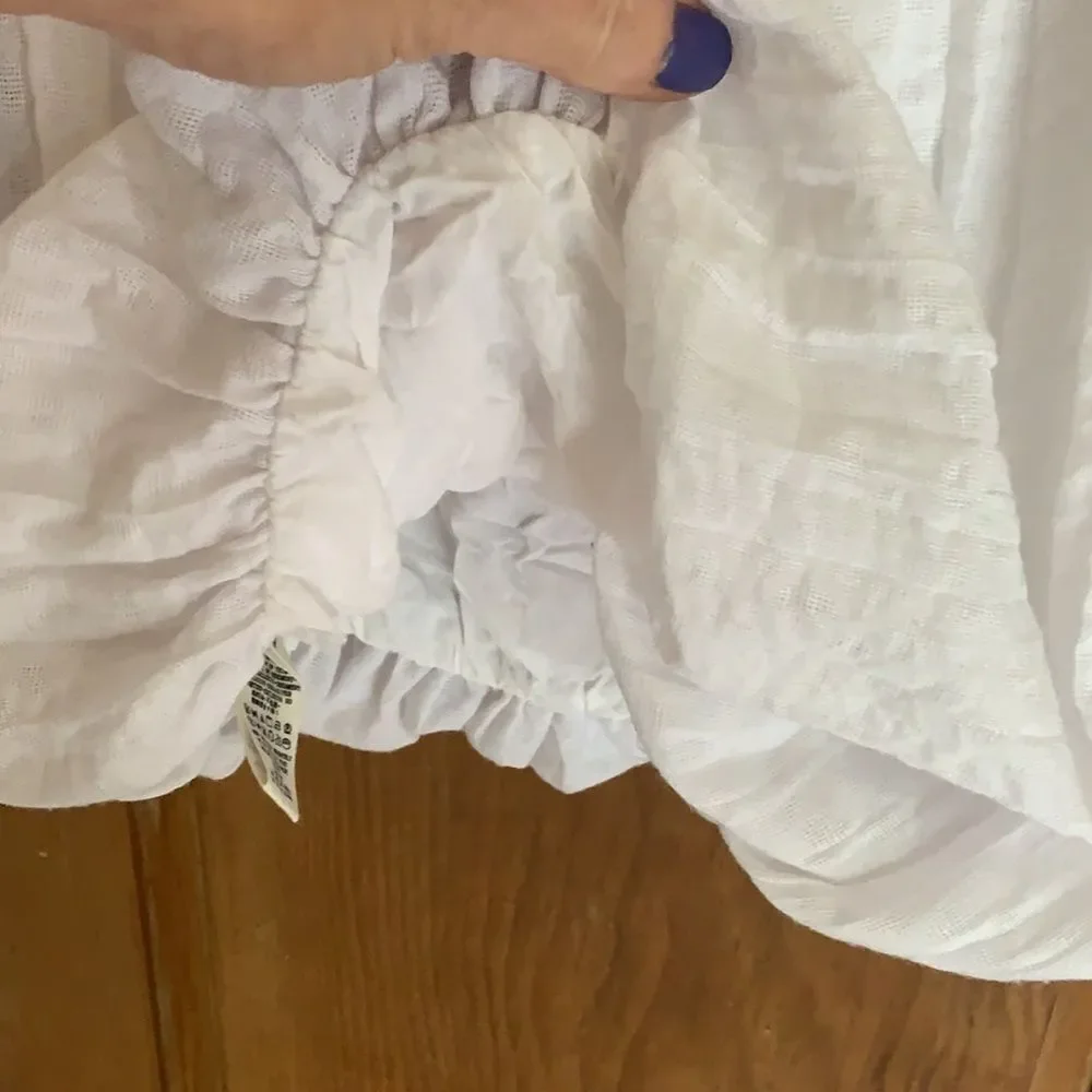 Free People Wondering Skies crop top blouse